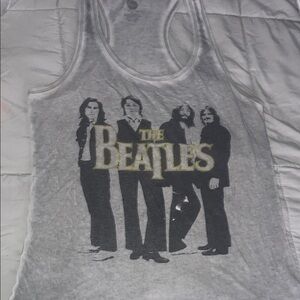 The Beatles Graphic Gray Tank Top